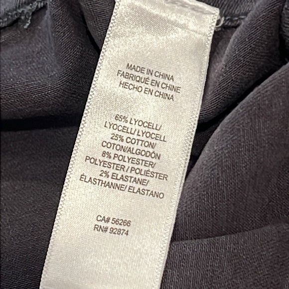 Splendid Women’s Darcie Gray Drawstring Waist Cropped Pants Size M - Picture 9 of 12